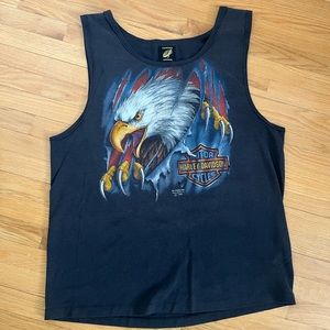 Vintage Harley Davidson tank